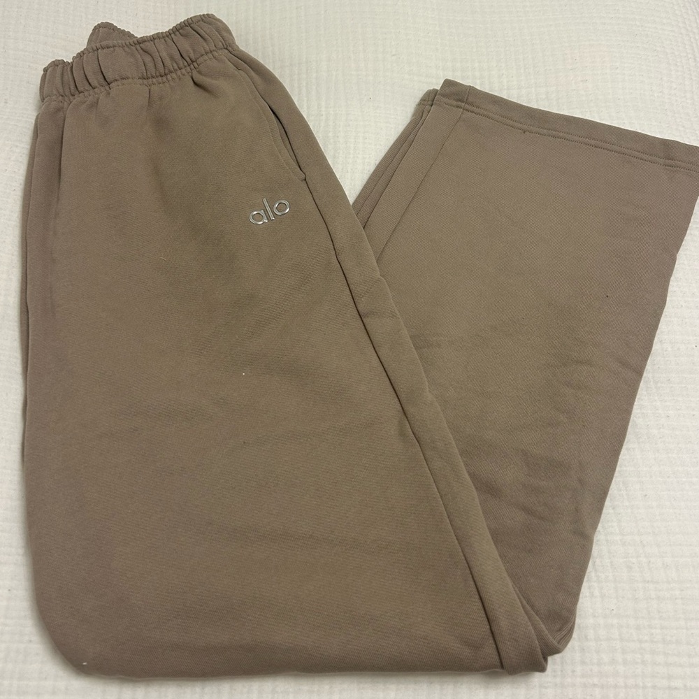 ALO Yoga Taupe/Brown Track Joggers